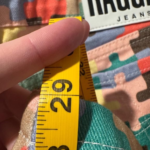 The Ragged Priest Multicolor Puzzle Pattern Jeans - Picture 5 of 5